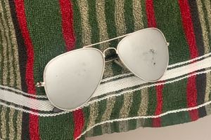 Silver Aviator Sunglasses