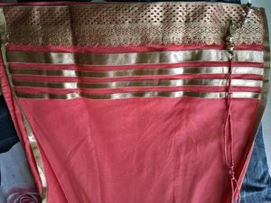 Long Kurta Set (Peach Pink)