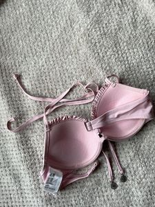 Light Pink Ruffled Bikini Top