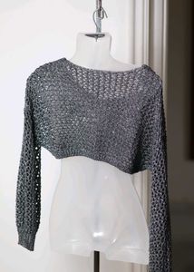 Cropped Knit Sweater
