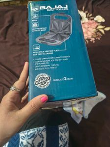 Bajaj SWX 5 Sandwich Toaster unused new no coin av