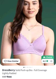 Dress berry Pushup Bra Full Coverage Lightlypadded