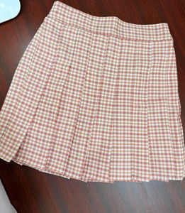 Plaid Pleated Skirt
