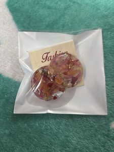 Resin Flower Petal Earrings