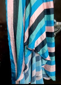 Multi Lining Print Dress For 34 Bust