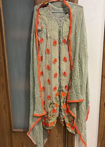 Full Suit With Plazo and Dupatta