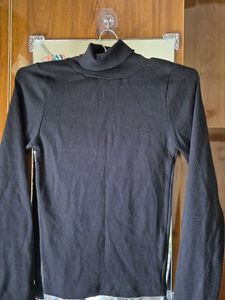 Black Turtleneck Top