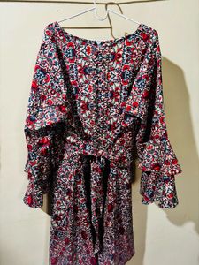 Women knee length dress - 3XL
