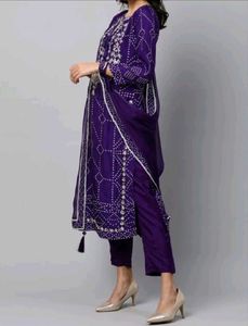 Purple 💜 Elegant Kurti Set