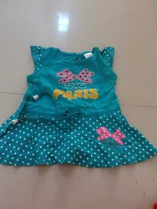 Cute Polka Dot "Paris" Baby Dress