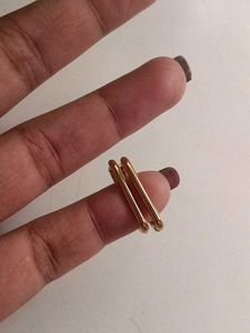 Gold Rectangle Hoop Earrings