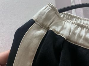 Black & Beige Track Pants