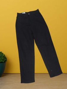 🥰M@83 Size-28 High-Waisted Black Jeans
