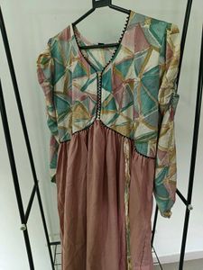 Puff Sleeve Dusty Pink Kurta