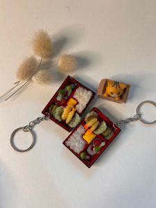 Bento Box Food Keychain 🍱