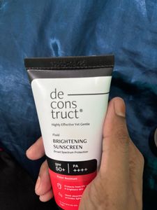 Deconstruct Fluid Sunscreen Retinol Cream GIF