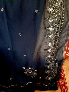 Embroided Saree Dabka Work