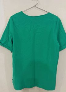 Green Short Sleeve Top