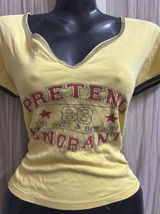 Yellow Graphic Tee