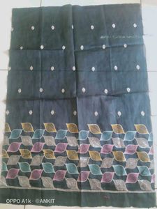 Beautiful Embroidery Teal Unstitched Blouse Piece