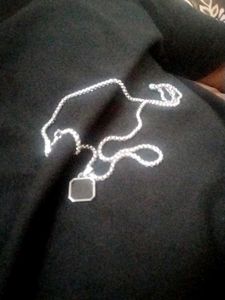 Unused Black Stone Artificial  Steel Chain