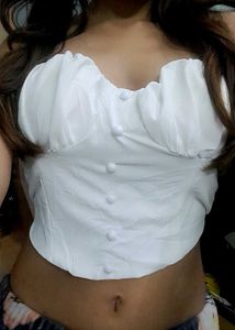 White Paded Corset