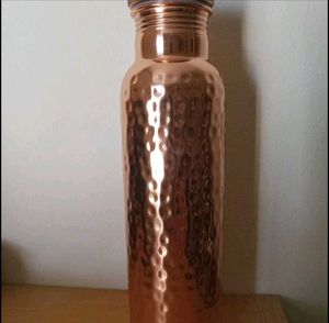 Copper Hammered Water Bottle - 1 Unit