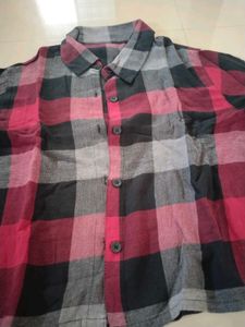 Red &amp; Black Plaid Shirt
