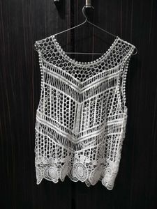 Lace- Style Beach Wear Cotton Cover Top