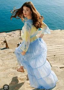 Tie-Dye Top &amp; Tiered Skirt Set