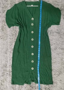 Green Button-Down Dress