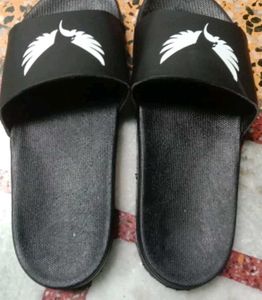 Men slides/flip flops (Black,8)