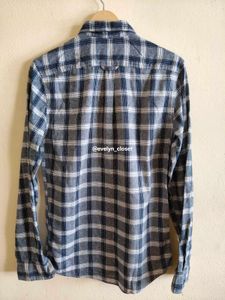 Blue Plaid Flannel Shirt