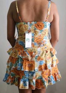 Floral Ruffle Mini Dress