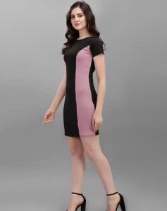 Stylish Color Block Bodycon Dress