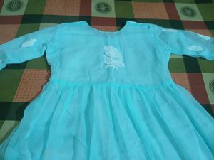 Elegant Blue Embroidered Kurta