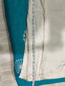 Underskirt Of Saree Or Peticoat Cream Shiny Colour