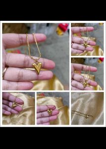 PALMONAS 18 K Heart Necklace