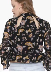 Forever 21 Large Lined Chiffon Floral Print Dressy