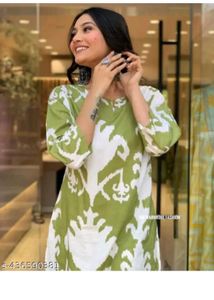 Parrot Green Kurta Set
