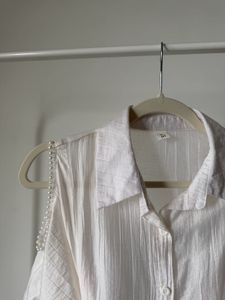 White Tie cut out Top