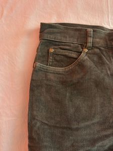 Corduroy Cargo Flare Pants