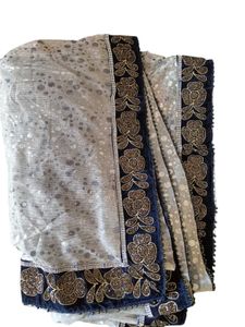 Velvet Embroidered Saree