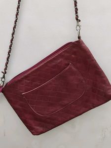 W Women Pink Floral Kurta Sling Bag Combo