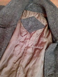 Elegant Charcoal Wool Coat