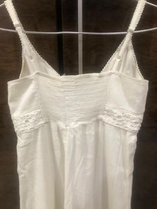 White Lace Trim Sundress