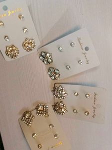 Sparkling Stud Earring Sets