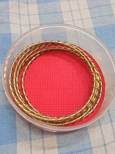 Set of 6 Gold Bangles