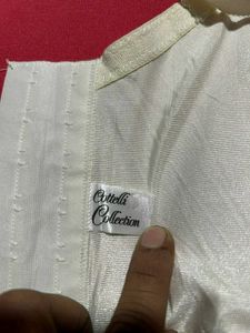 Cream Lace Bustier Corset Set