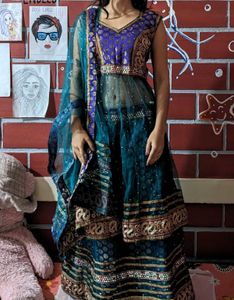 Peacock Green Lehenga Choli